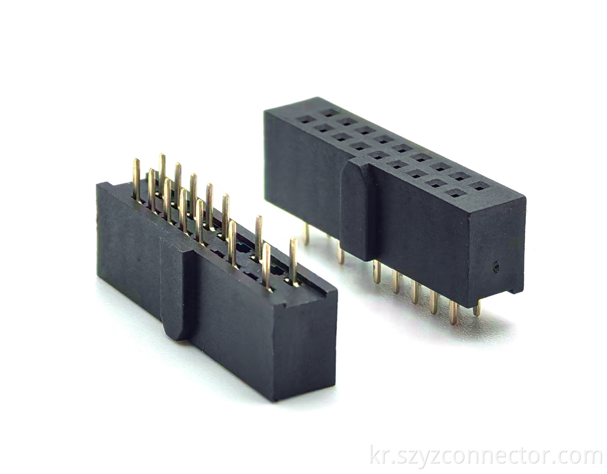 2.54mm Pitch Female Header Connector Dual Row Straight H8.5mm 2*11P Pins 1, 2, 5, 6, 9, 10, 21, 22: No Connect